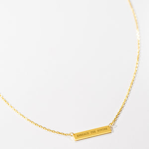 Engraved Bar Pendant: